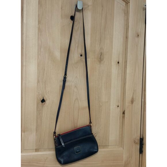 Dooney & Bourke Handbags - Dooney & Bourke Florentine Leather Ginger Crossbody EUC Navy Blue